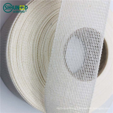 Whole sale 38mm T / C stabilizer interlining Good quality resin interlining for waistband curling interlining for Chiffon,suits